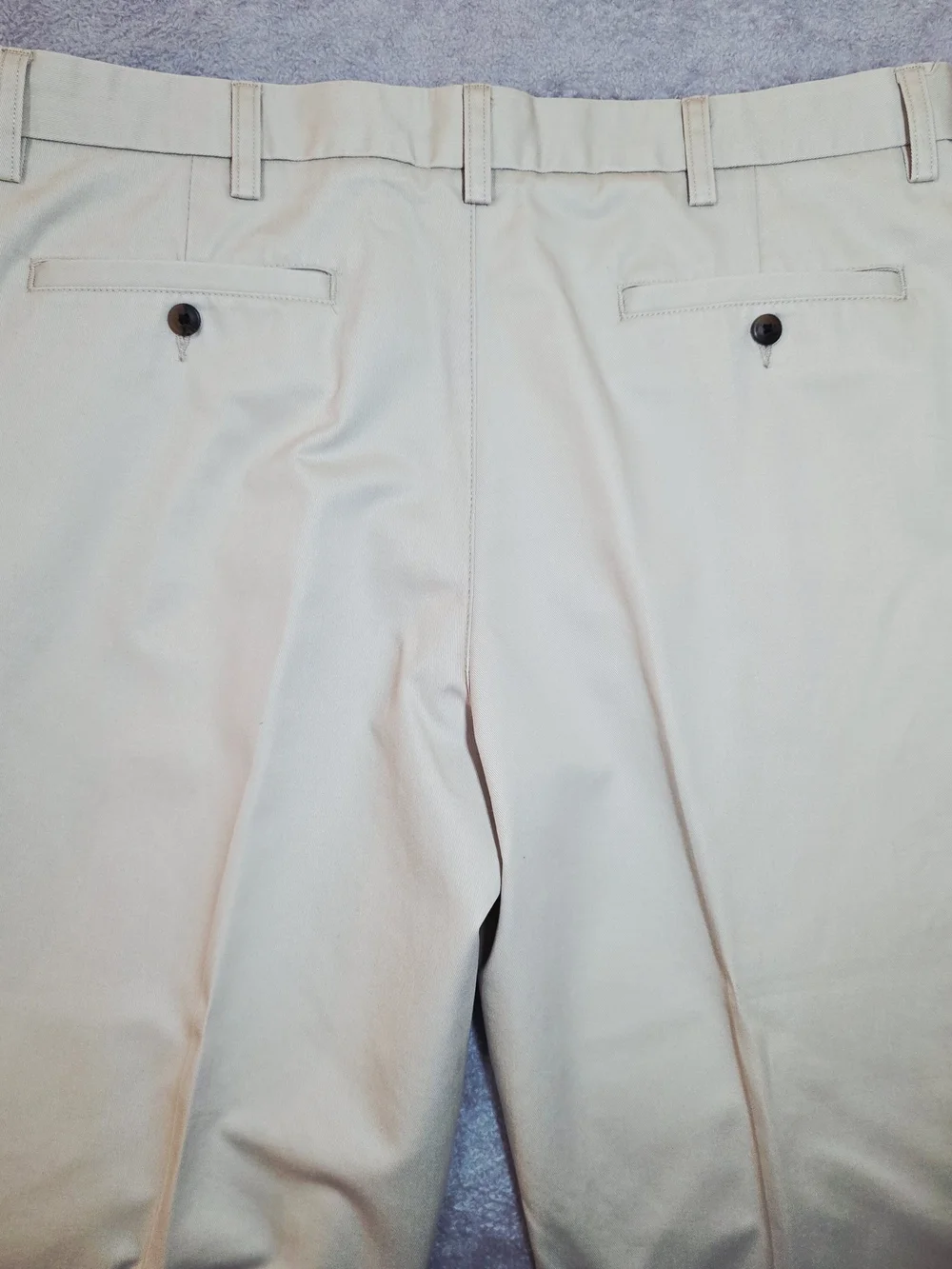 St. John's Bay Men's Straight-Leg Chinos in Light Cream